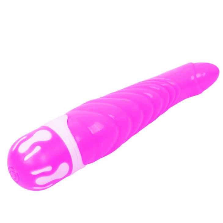 Realistico dildo viola BAILE Balla il Cazzo, lunghezza 21,8 cm, con punto G, prodotto da BAILE VIBRATORS.