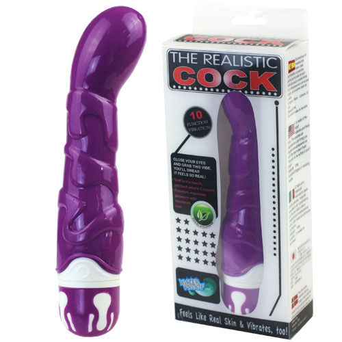 Cazzo realistico BAILE con 10 ritmi, sensazione violetto, vibratore sexy e realistico per uso intimo e piacere.