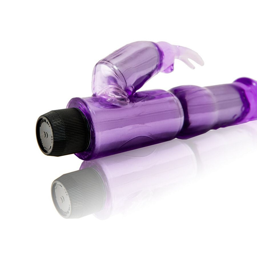 Coniglio fantasy viola BAILE VIBRATORS, vibratore morbido e colorato con dettagli fantasiosi, design ergonomico e resistente.
