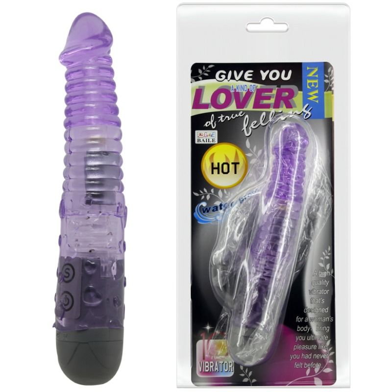 Vibratore lilla BAILE, design elegante, con superficie liscia e forma ergonomica, ideale per piacere e stimolazione.