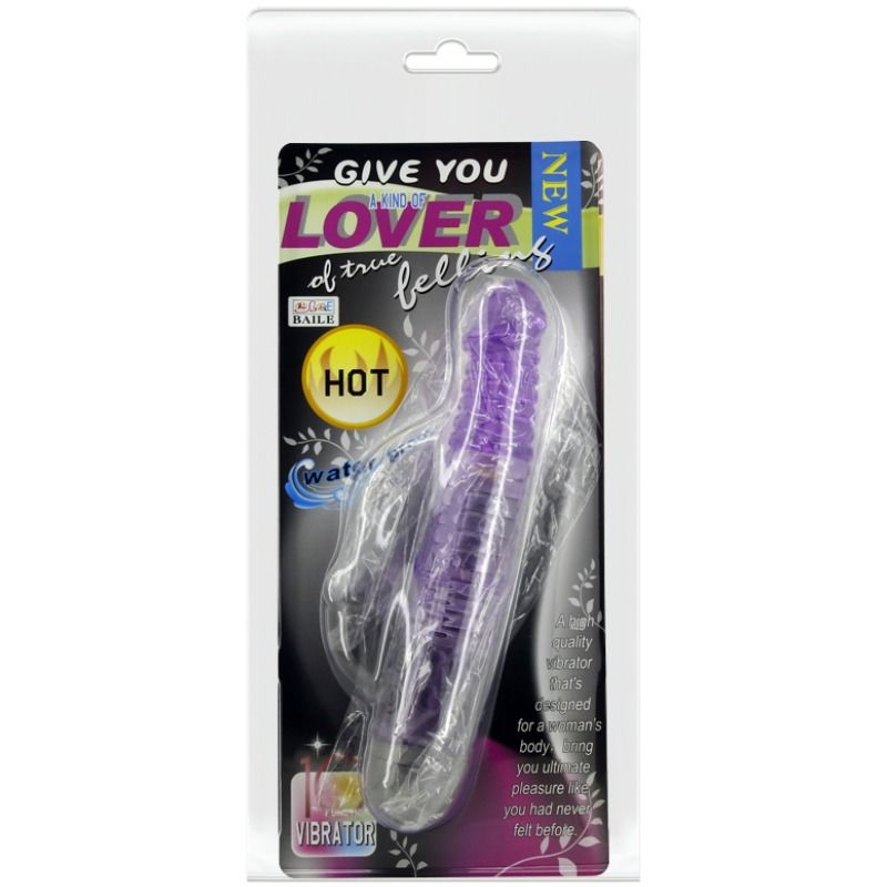 Vibratore lilla BAILE DARE AL TUO AMANTE, design elegante e compatto, ideale per piacere e stimolazione personale.