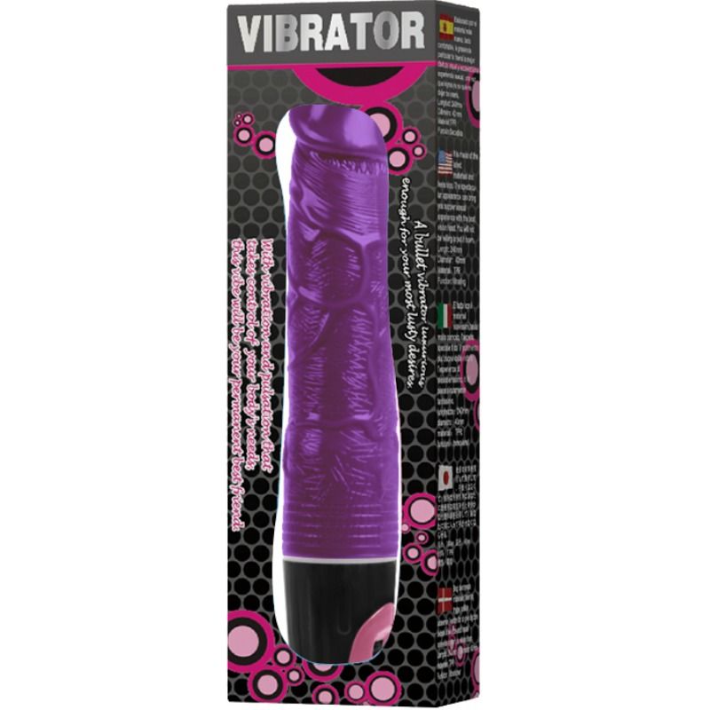 Vibratore multivolocità BAILE DEL, colore lilla, con superficie liscia e design ergonomico, prodotto da BAILE VIBRATORS.