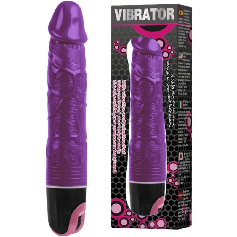 Vibratore multivolocità BAILE in colore lilla, design ergonomico e dettagliato, prodotto di marca BAILE VIBRATORS.