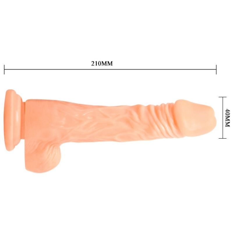 Dildo realistico con vibrazione della linea BAILE di BAILE VIBRATORS, dettagli realistici e funzione vibrante per piacere.