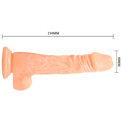 Dildo realistico con vibrazione della linea BAILE di BAILE VIBRATORS, dettagli realistici e funzione vibrante per piacere.