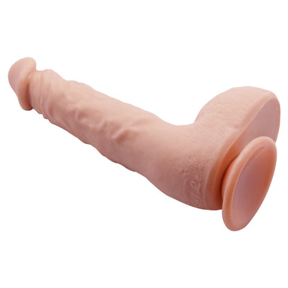 Dildo realistico BAILE Jason naturale di 24 cm, silicone morbido e dettagliato, con forma anatomica e superficie liscia.