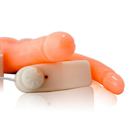 Penetrazione doppia del pene realistica BAILE VIBRATORS, modello con dettagli realistici e superficie morbida, per uso erotico.