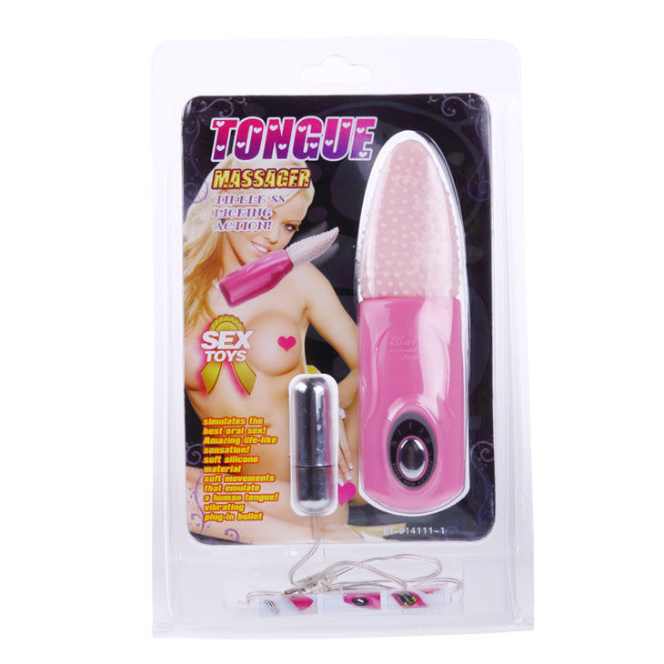 Massaggiatore per la lingua BAILE 3V di BAILE VIBRATORS, con testa rotonda e superficie morbida per il massaggio orale.