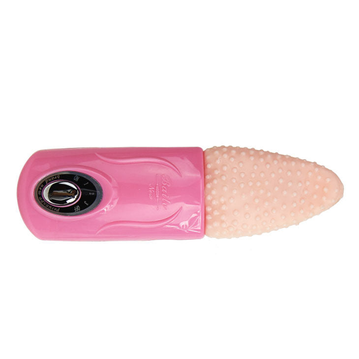 Massaggiatore per la lingua BAILE VIBRATORS 3V, dispositivo compatto con superficie liscia e tecnologia vibrante.