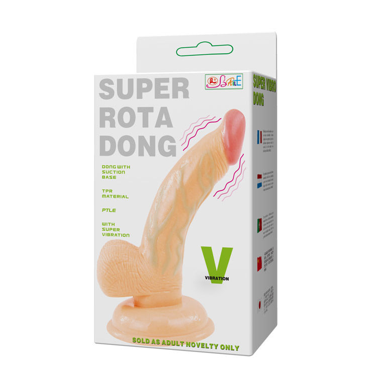 Pene realistico super rota BAILE Vibrators, dettagli realistici, morbido e resistente, per esperienze di piacere intense.