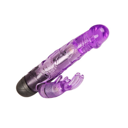 Vibratore amante con coniglio lilla di BAILE VIBRATORS, design elegante e dettagli realistici per il piacere.
