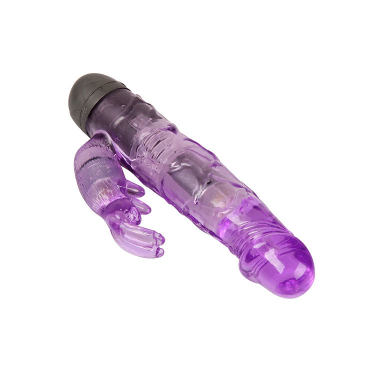 Vibratore amante BAILE con coniglio lilla, silicone morbido, design ergonomico e dettagli realistici per piacere e stimolazione