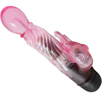 Vibratore coniglio rosa BAILE Vibrators, 10 modalità di vibrazione, design femminile e dettagli delicati.