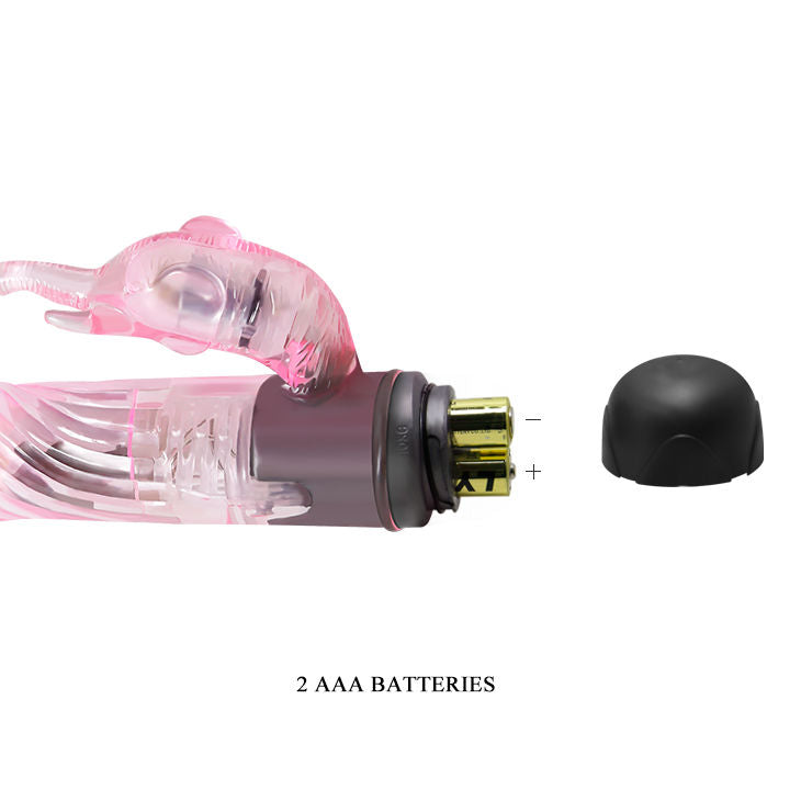 Vibratore per adulti BAILE con coniglio rosa, 10 modalità di vibrazione, design elegante e stimolante per il piacere personale.