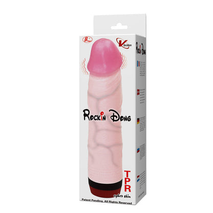 Penis vibratore BAILE Rockin Dong in Cyber Skin III, dettagli realistici e texture morbida, prodotto di alta qualità per piacere.