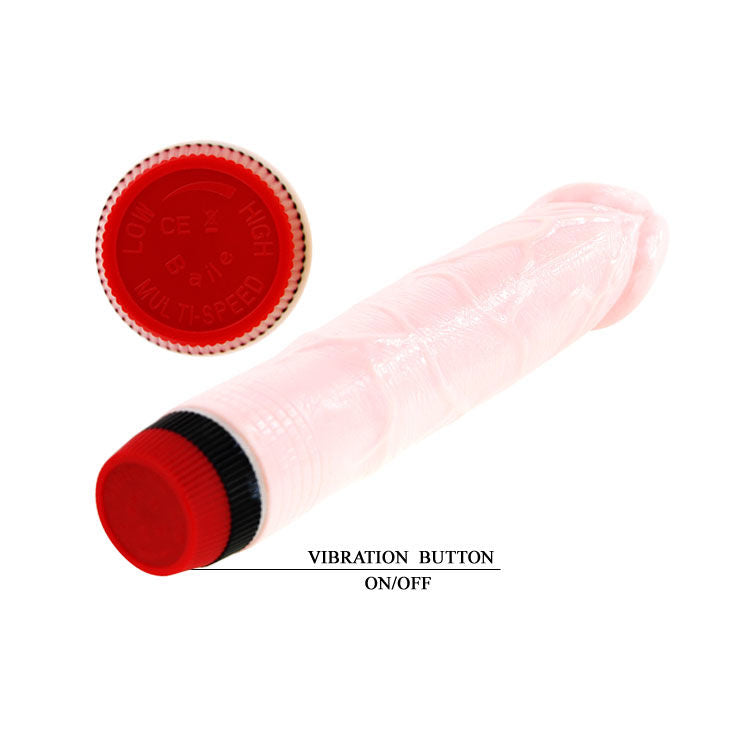 Dildo realistico BAILE Rockin Dong Pene Cyber Skin III di BAILE VIBRATORS, dettagli realistici e texture in silicone.