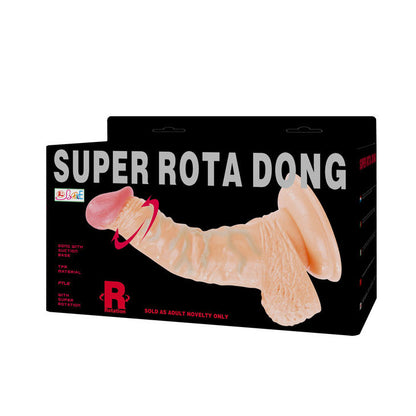 Rotatore del pene BAILE Super Rota Dong, vibratore realistico con design dettagliato e superficie morbida per stimolazione intensa.