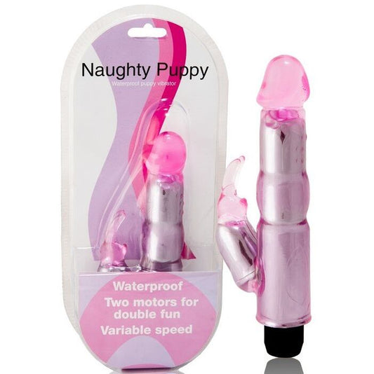 Vibratore rosa con stimolatore regolabile del marchio BAILE VIBRATORS, dettaglio del prodotto con parti regolabili e design ergonomico.