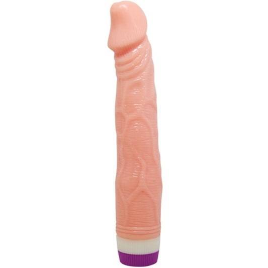 Vibratore naturale realistico BAILE VIBRATORS, lungo 22 cm, con dettagli realistici, ideale per stimolazione e piacere.