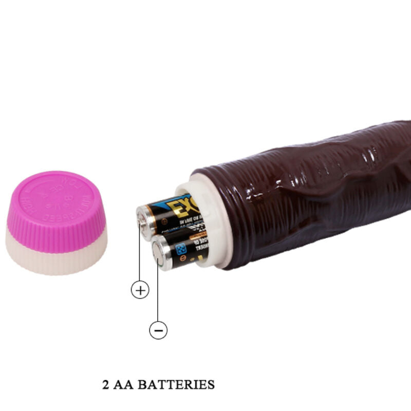 Vibratore BAILE Onde di Piacere da 23 cm in colore marrone, design ergonomico e superficie liscia, marca BAILE VIBRATORS.