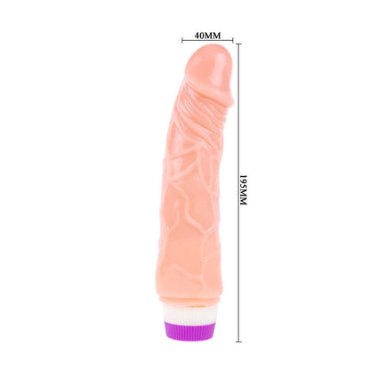 Vibratore realistico BAILE da 20 cm, prodotto da BAILE VIBRATORS, con dettagli realistici e design ergonomico.