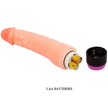Vibratore realistico flessibile BAILE VIBRATORS, 24 cm, dettagli realistici e materiale morbido per piacere e comfort.