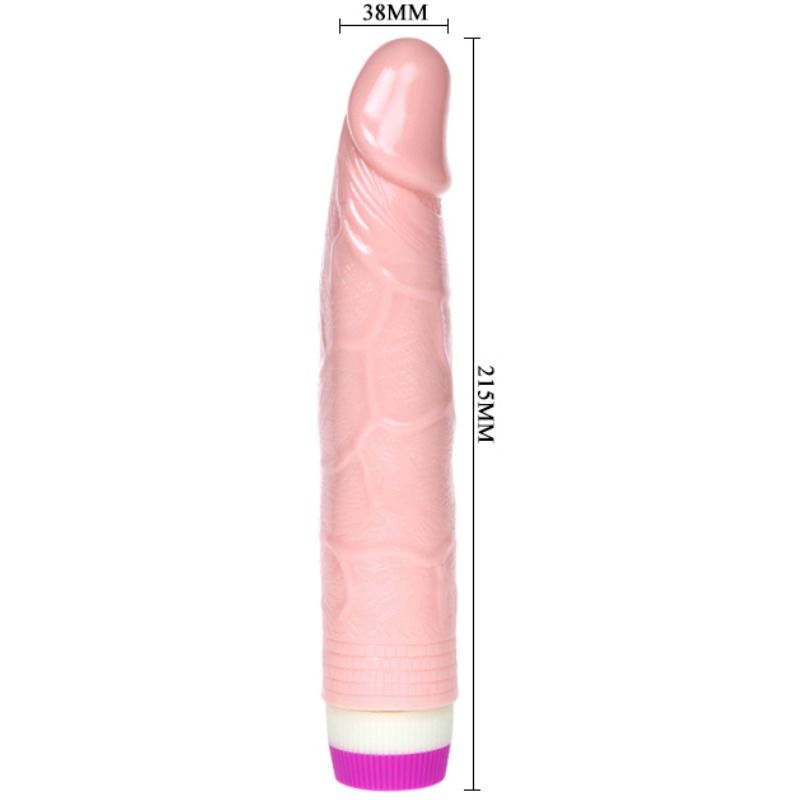 Vibratore realistico per principianti BAILE VIBRATORS, lunghezza 21,5 cm, con dettagli realistici e design ergonomico
