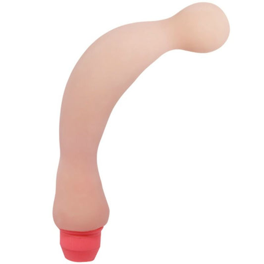 Vibratore sensuale BAILE Flexi Vibe Spine di 22 cm, design ergonomico e flessibile, in silicone rosa con dettagli estetici.