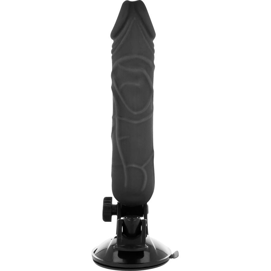 Vibratore realistico BASECOCK con telecomando, colore flesh, lunghezza 20 cm e diametro 4 cm, superficie dettagliata e morbida