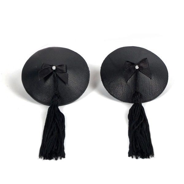 Pasties neri Burlesque di BIJOUX BURLESQUE, copritepi eleganti e sensuali per costumi burlesque e spettacoli teatrali