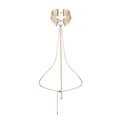 Collana metallica dorata BIJOUX DESIRE MÉTALLIQUE con finiture eleganti, perfetta per uno stile raffinato e moderno.