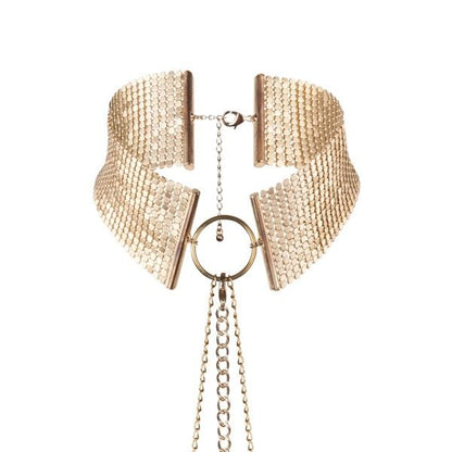 Collana metálica dorata BIJOUX DESIRE MÉTALLIQUE, elegante gioiello in metallo con finitura lucida e design moderno.