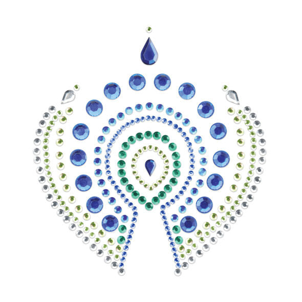 Collana di bijoux Indiscreti Flamboyant blu e verde di Bijoux Desire Metallique, con dettagli eleganti e colori vivaci.
