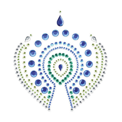 Collana di bijoux Indiscreti Flamboyant blu e verde di Bijoux Desire Metallique, con dettagli eleganti e colori vivaci.