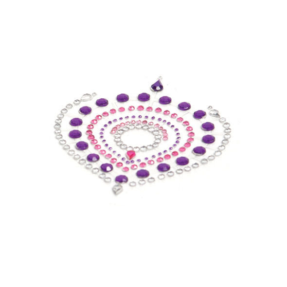 Collana di bijoux Indiscrets Flamboyant lilla e rosa di Bijoux Desire Metallique, dettagli colorati e design elegante.