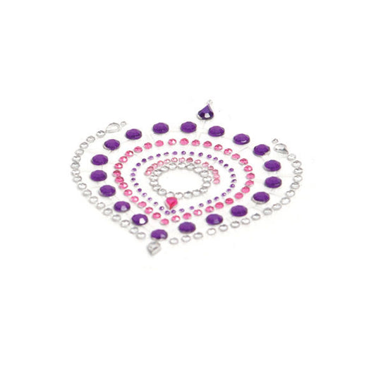 Collana di bijoux Indiscrets Flamboyant lilla e rosa di Bijoux Desire Metallique, dettagli colorati e design elegante.