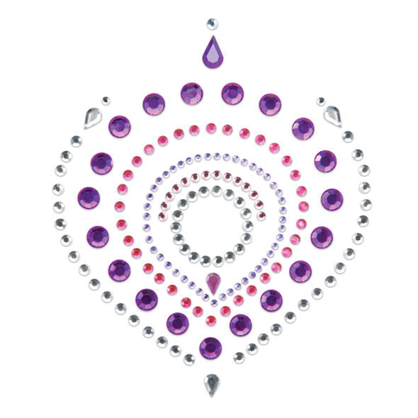 Collana bijoux Indiscrets Flamboyant in lilla e rosa di Bijoux Desire Metallique, con dettagli eleganti e vivaci.