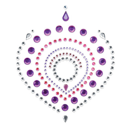 Collana bijoux Indiscrets Flamboyant in lilla e rosa di Bijoux Desire Metallique, con dettagli eleganti e vivaci.