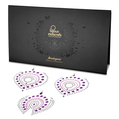 Collana di bijoux Desire Metallique Indiscrets Flamboyant in lilla e rosa, con dettagli eleganti e vivaci.