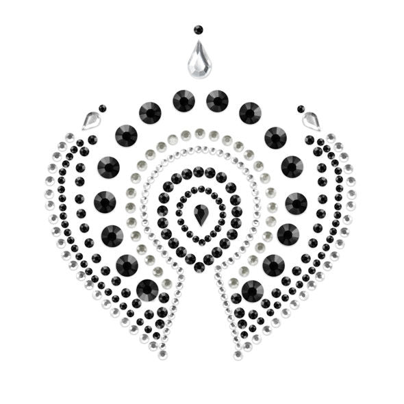 Collana e orecchini in metallo nero e argento BIJOUX DESIRE METALLIQUE, gioielli discreti e eleganti con finitura brillante