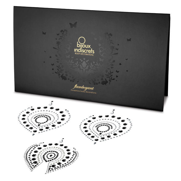 Bracciale Bijoux Desire Metallique Indiscrets Flamboyant nero e argento, dettagli luminosi e design elegante.