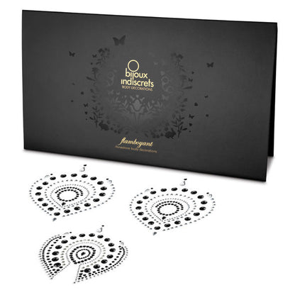 Bracciale Bijoux Desire Metallique Indiscrets Flamboyant nero e argento, dettagli luminosi e design elegante.