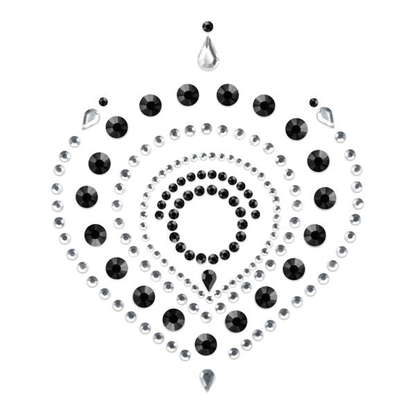 Collana bijoux Indiscrets Flamboyant nero e argento di Bijoux Desire Metallique, dettaglio di gioielli eleganti e moderni
