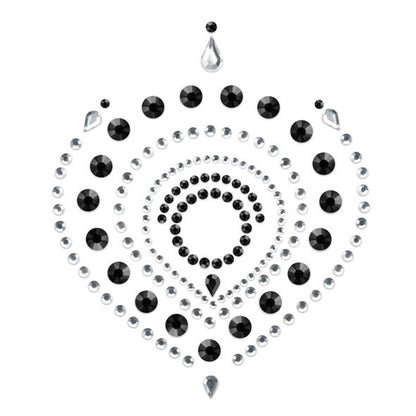 Collana bijoux Indiscrets Flamboyant nero e argento di Bijoux Desire Metallique, dettaglio di gioielli eleganti e moderni