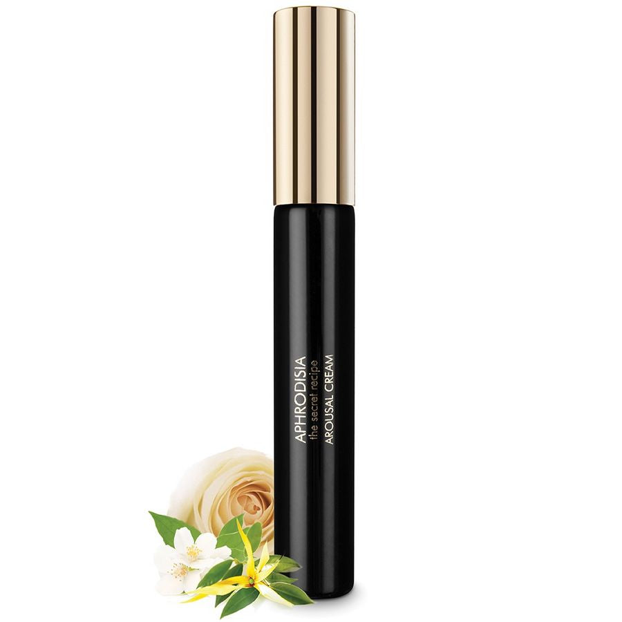 Balsamo intensificatore orgasmi per lei di BIJOUX LOVE COSMETIQUES, confezione con flacone e dettagli del prodotto