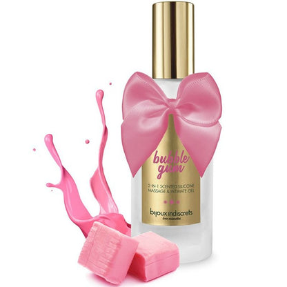 Gel 2 in 1 Bubble Gum BIJOUX LOVE COSMETIQUES, gelatina alla fragola in confezione da 100 ml, con texture morbida e colorata