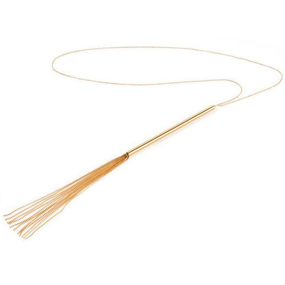Collana in metallo con frusta, gioielli BIJOUX MAGNIFIQUE, dettagli eleganti e design raffinato.