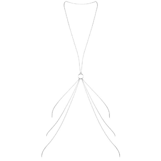 Catene in metallo per il corpo BIJOUX MAGNIFIQUE, 8 argento, dettagli eleganti e lucidi, perfette come gioielli di moda.
