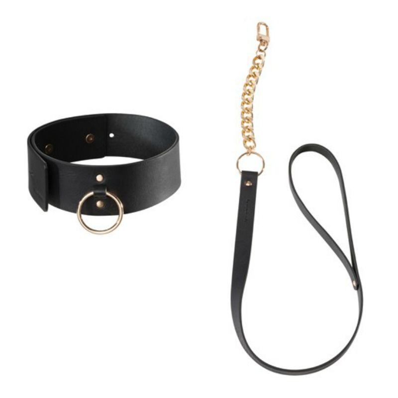 Collana nera con cinturino Bijoux Indiscrets Maze, gioielli discreti in stile elegante e moderno.