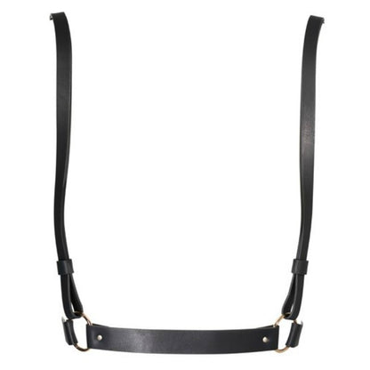 Collare e pettorina nera Bijoux Indiscrets Maze, accessori di gioielleria erotica in stile elegante e seducente.